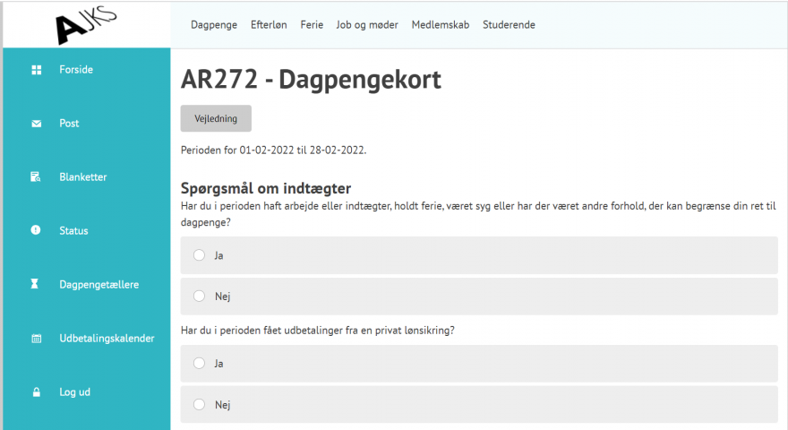 Sådan ser dit dagpengekort ud på selvbetjeningen